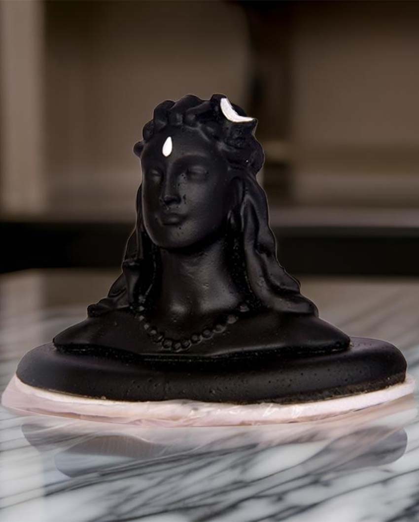 Majestic Resin Adiyogi Showpiece | 4 x 4 x 2 inches