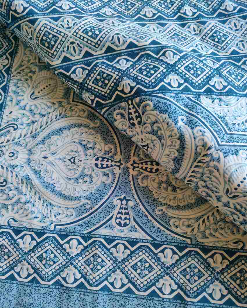 Bagru Handcrafted Printed Cotton Bedding Set | 108 x 108 inches