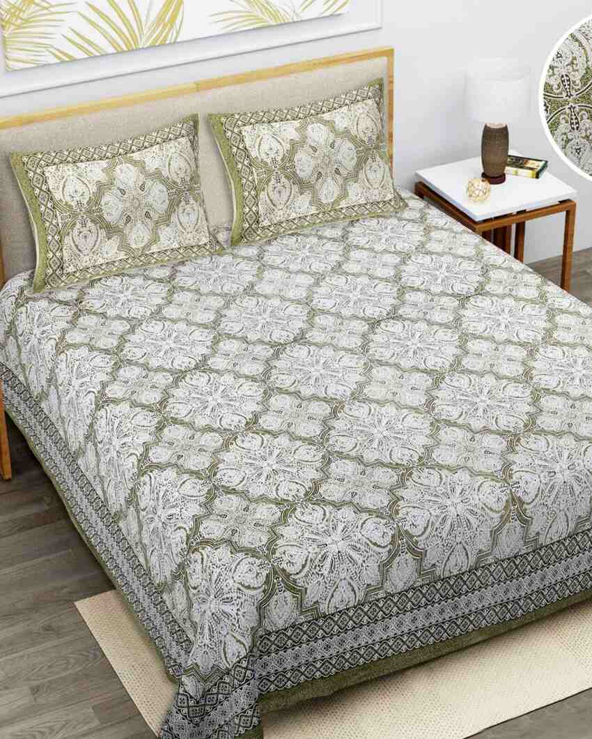 Bagru Handcrafted Printed Cotton Bedding Set | 108 x 108 inches