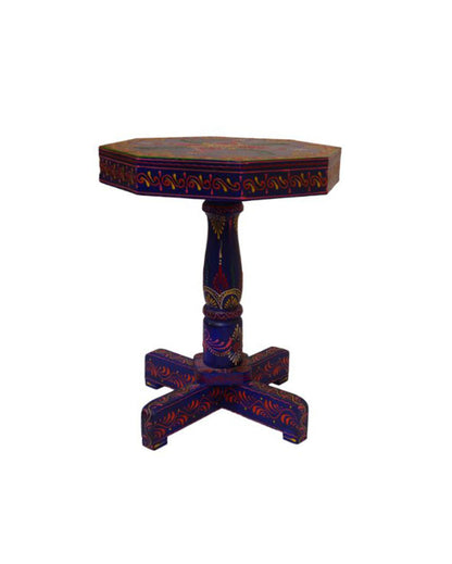 Modern Wooden Folding Stool Blue