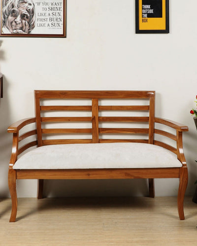 Carlie Solid Wood Love Sofa | 42 x 19 x 30 inches