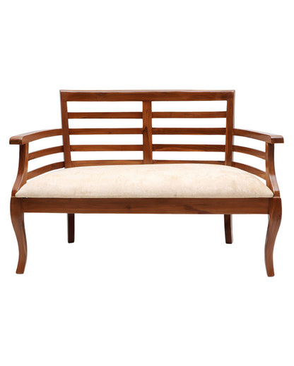 Carlie Solid Wood Love Sofa | 42 x 19 x 30 inches