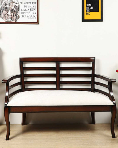 Carlie Solid Wood Love Sofa | 42 x 19 x 30 inches
