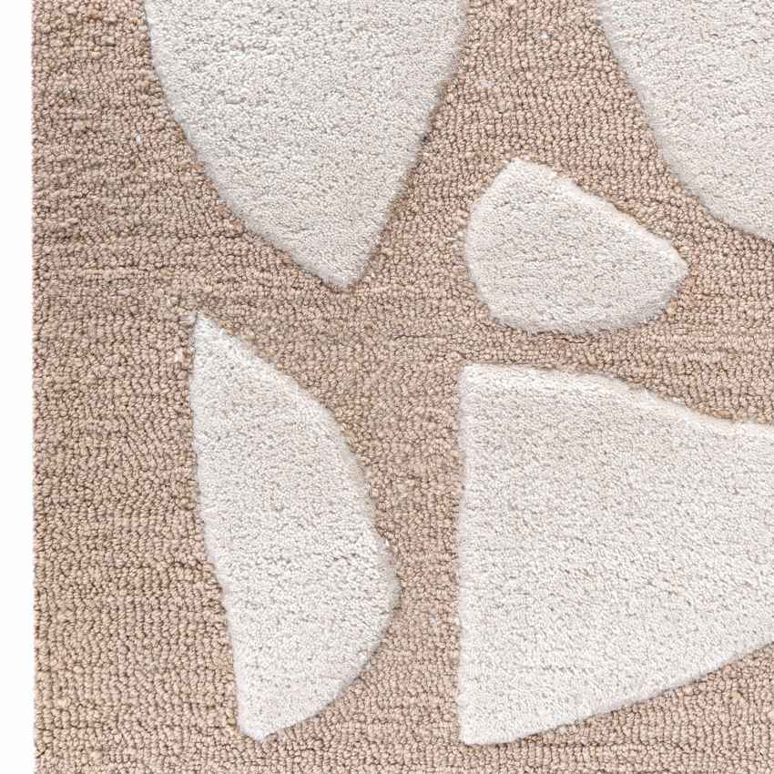 Charming Brown & White Bergamo Floor Covering Rug