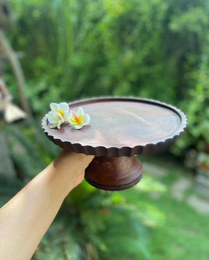 Whimsical Cake Mango Wood Stand