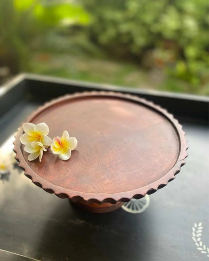 Whimsical Cake Mango Wood Stand