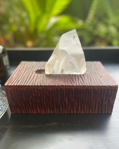 Woody Mango Wood Tissue Box