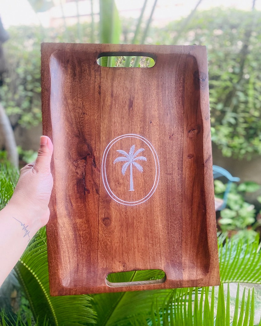 Refined Mango Wood The Palm Tray | 16 x 12 inches