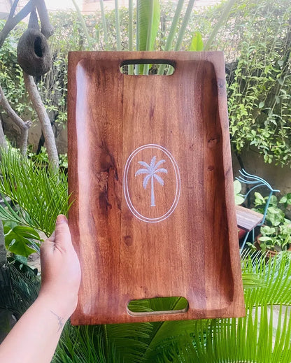 Refined Mango Wood The Palm Tray | 16 x 12 inches