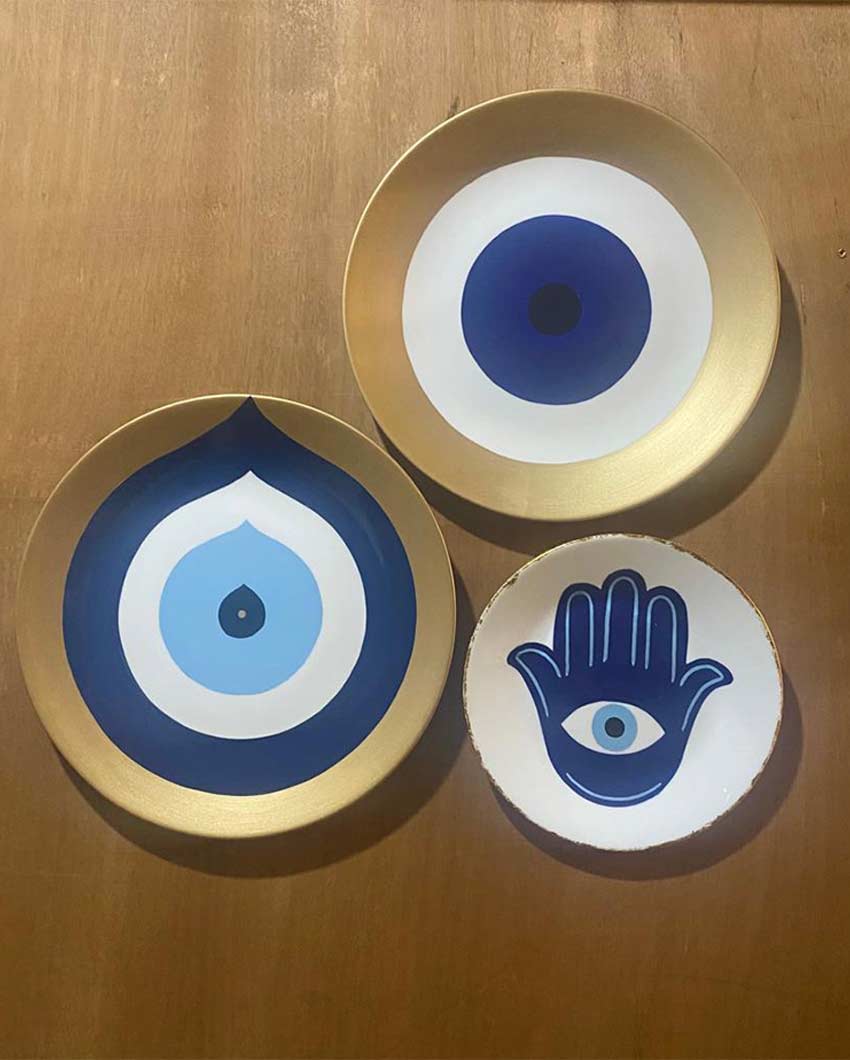 Evil Eye Porcelain Cluster | Set Of 3