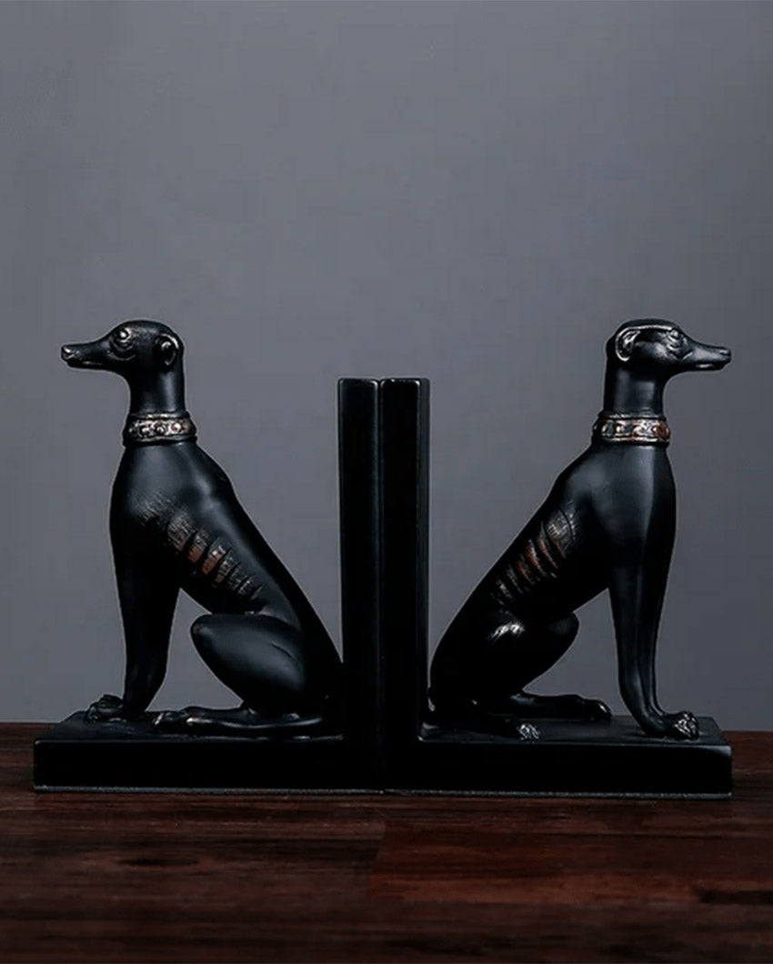 Friendly Dog Bookends Table Pieces | 11 x 4 x 8 inches