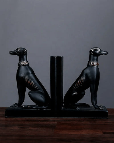 Friendly Dog Bookends Table Pieces | 11 x 4 x 8 inches