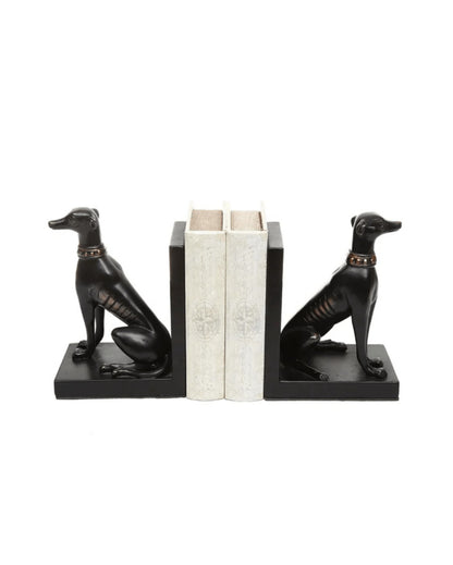 Friendly Dog Bookends Table Pieces | 11 x 4 x 8 inches