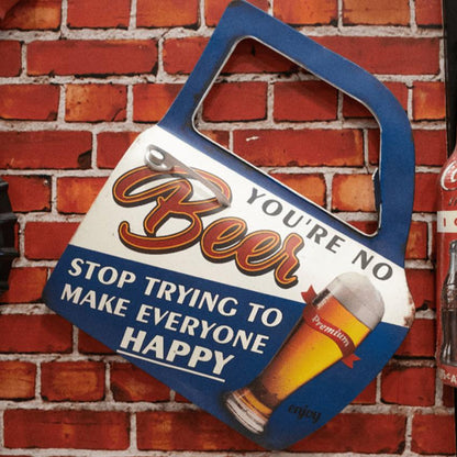 Beer Retro Car Door Wall Decor | Blue | 22 x 7 x 48 cm/9 x 3 x 19 inches