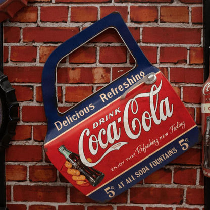 Coca Cola Retro Wall Décor | 40 x 7 x 48 cm /16 x 3 x 19 inches