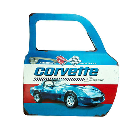 Retro Car Door Corvette Wall Decor | 16 x 2 x 19 inches