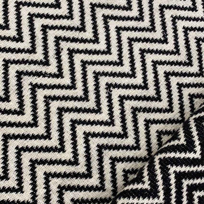 Stylish Black & White Chevron Floor Covering Rug