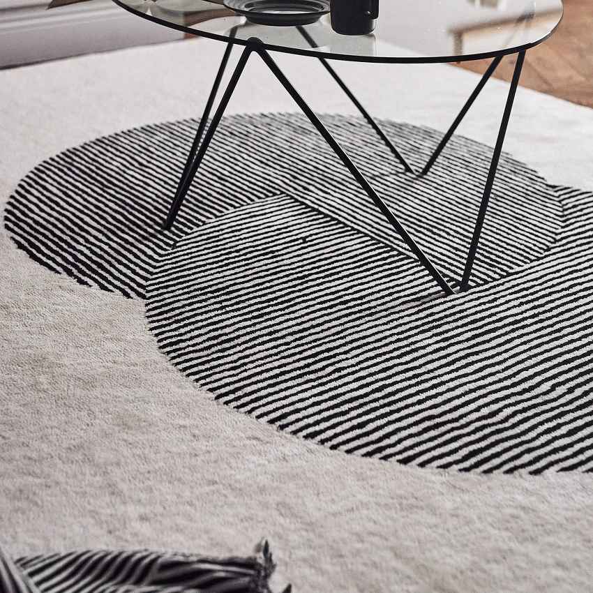 Clean White Clique Floor Covering Rug