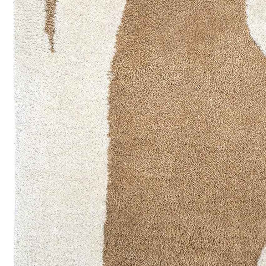 Sophisticated Brown Congrand Wool Floor Covering Rug