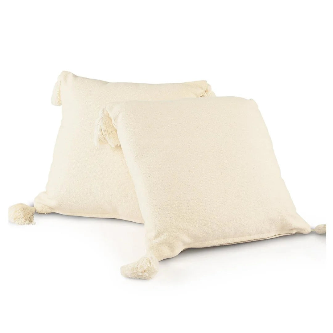 Vibrant Cotton Cushion Cover | Multiple Colors | Set of 2 | 16 x 16 inches