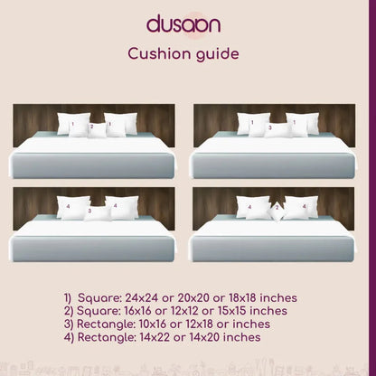 Chhatra Polyester Cushion Covers | Set of 2 |  16 x 16 inches