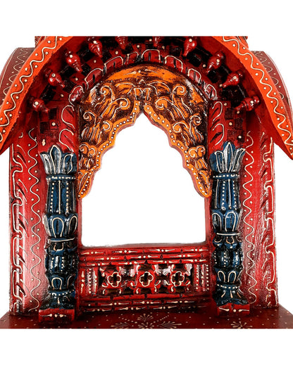 Classic Wood Polished Jharokha Wall Hanging | 15 x 4 x 27 inches