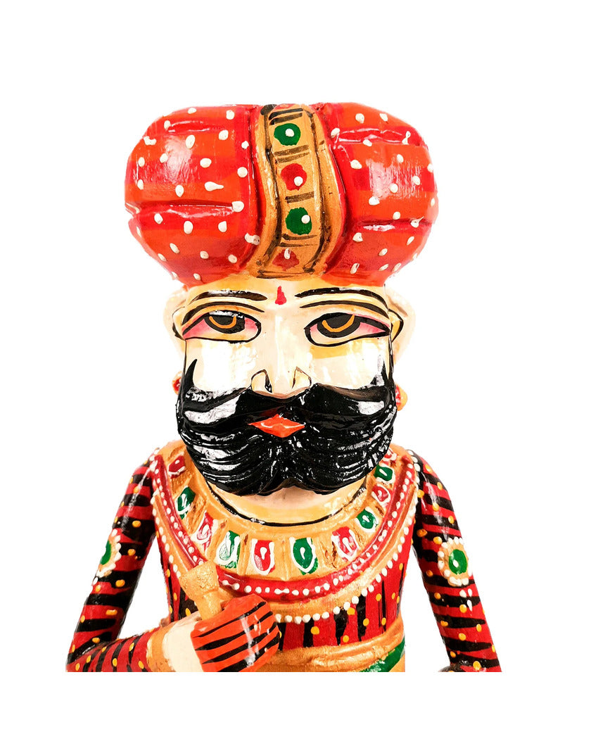 Artistic Wood Polished Darbaan Showpiece | Pack of 2