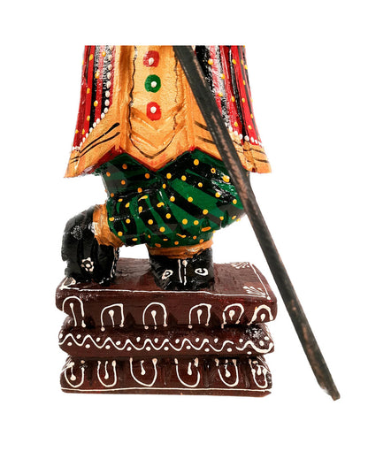 Artistic Wood Polished Darbaan Showpiece | Pack of 2