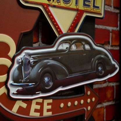 Desert Motel Retro Wall Decor | 15 x 2 x 24 inches