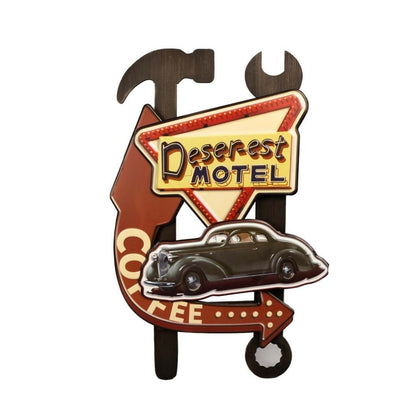 Desert Motel Retro Wall Decor | 15 x 2 x 24 inches