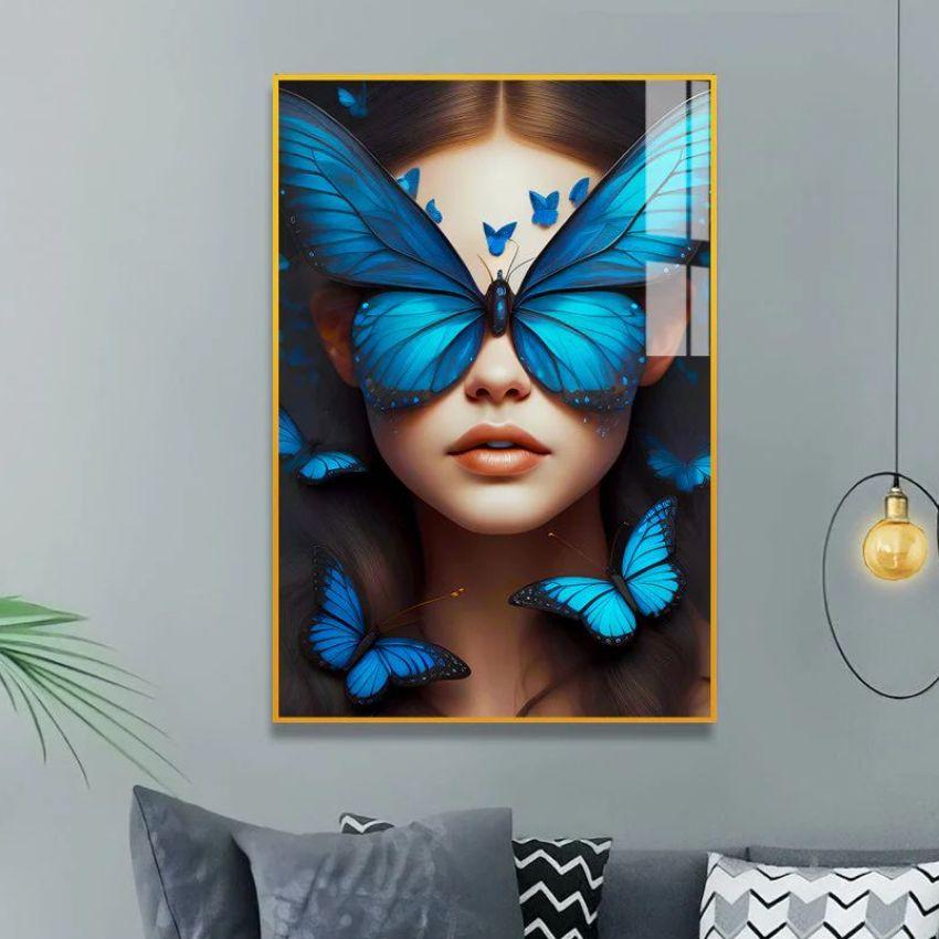 Contemporary Butterfly Canvas Wall Painting