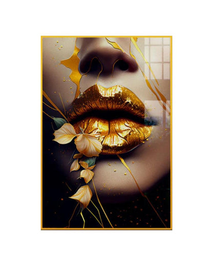 Beautiful Molten Gold Lady Canvas Wall Painting