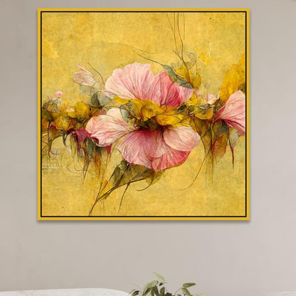 Eternal Bloom Luxe Canvas Pink Floral Wall Painting