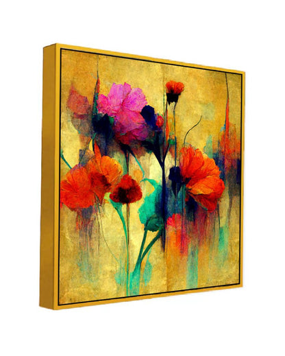 Elegant Abstract Botanical Floral Canvas Wall Painting