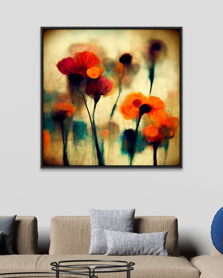 Abstract Modern Floral Canvas Wall Painting