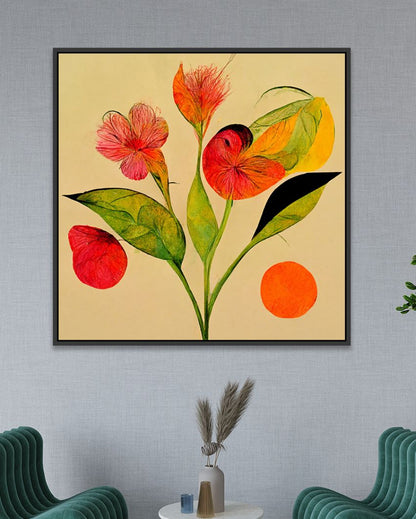 Floral Symphony Abstract Nature on Canvas Wall Painting