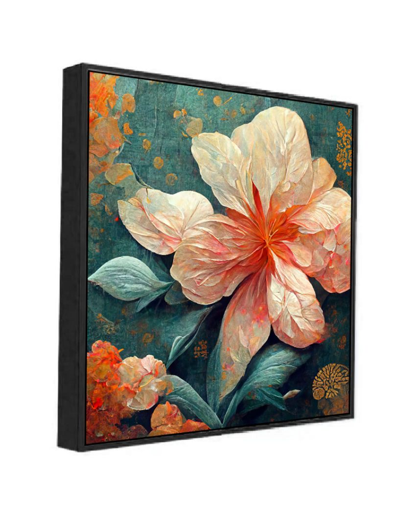 Contemporary Abstract 3d Flower Artwork Canvas Framed Wall Paintings