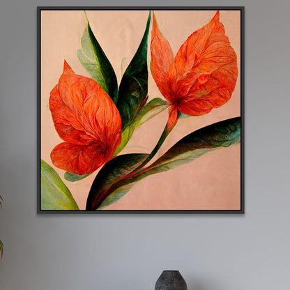 Premium Abstract Flower Canvas Wall Painting