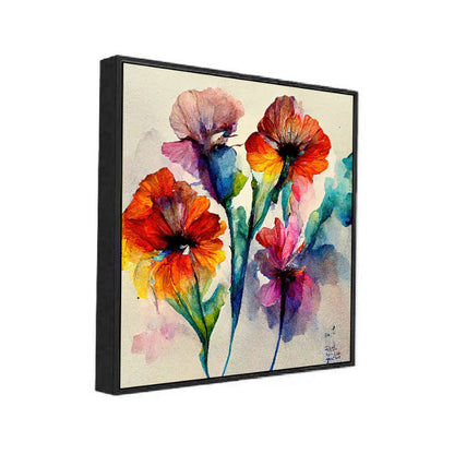 Abstract Bloom Canvas Canvas Wall Painting