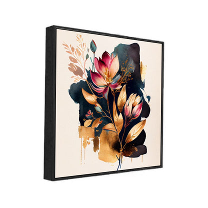 Abstract Flower Design Canvas Wall Painting