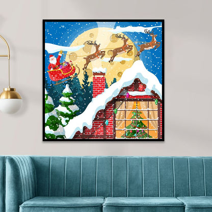 Breathtaking Christmas Snowy Landscapes Canvas Wall Painting