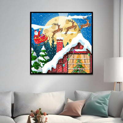 Breathtaking Christmas Snowy Landscapes Canvas Wall Painting