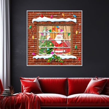 Christmas Themed Holiday Decor Canvas Wall Painting