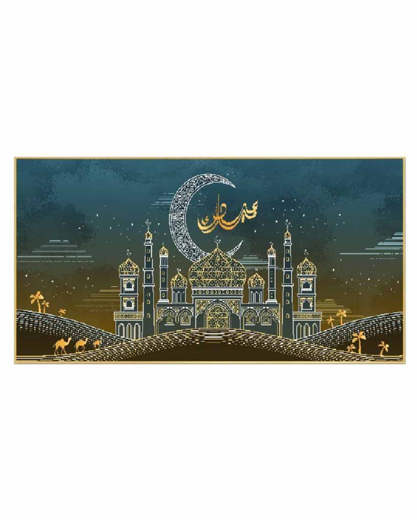 Sacred Sanctuary Mosque Frame Canvas Wall Painting 24 X 12 Inches