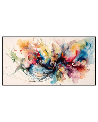 Multicolor Art Floating Frame Canvas Wall Painting 24 X 12 Inches