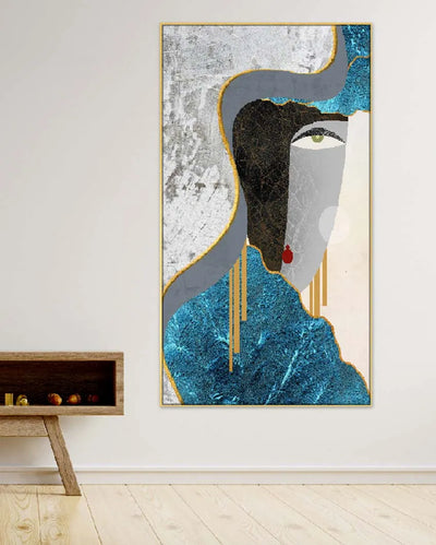 Modern Figure Face Wall Art Painting