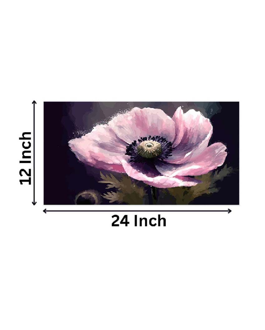 Nature Flower Art Floating Wall Painting For Home & Office Decor | 24 x 12 inches , 36 x 18 inches & 48 x 24 inches