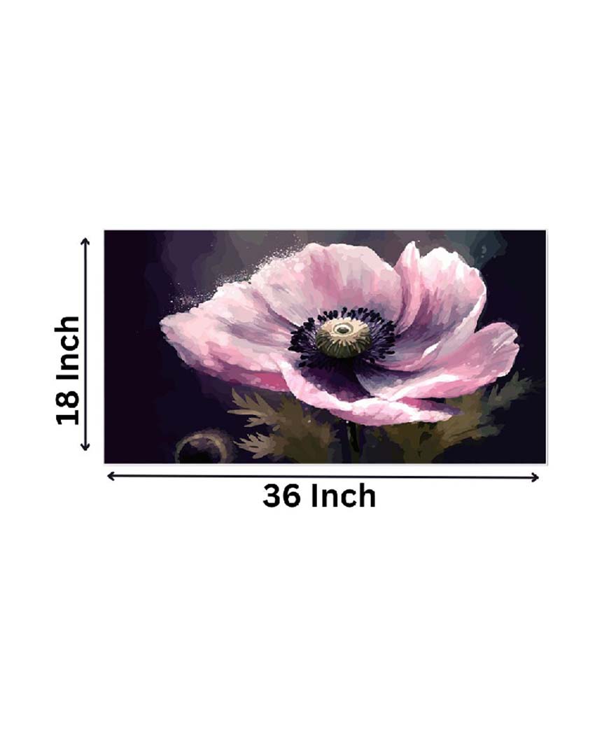 Nature Flower Art Floating Wall Painting For Home & Office Decor | 24 x 12 inches , 36 x 18 inches & 48 x 24 inches