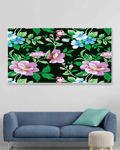 Beautiful Rose Pattern Design Floating Frame Wall Painting