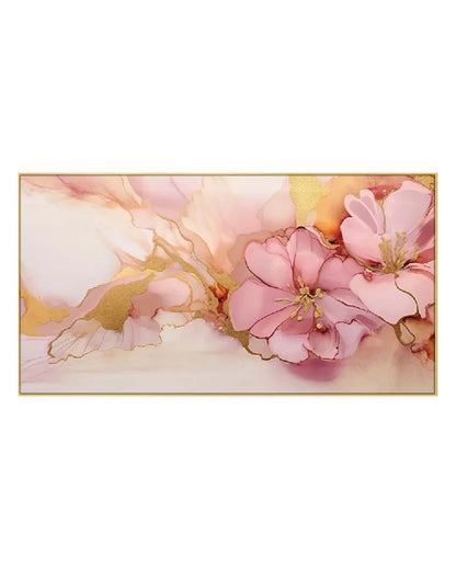 Acrylic Flower Floating Frame Wall Painting